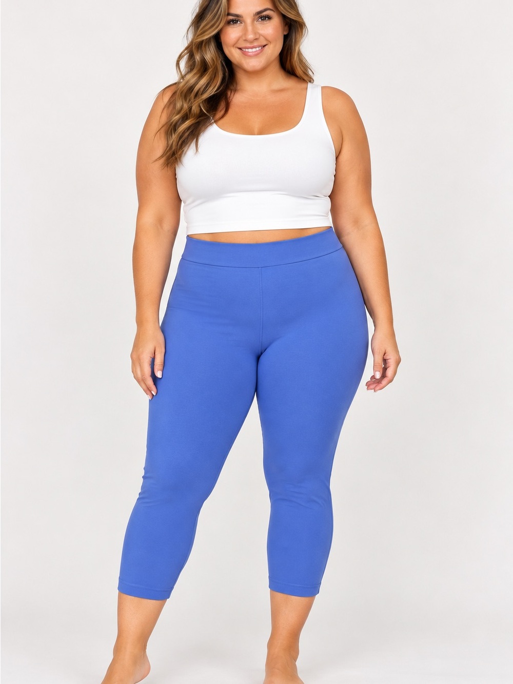 Lane Bryant Women’s Blue Capri Leggings Size CD